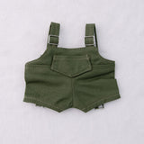 Maxbell 15cm 17cm Plush Doll Clothes Doll Pants Overall Cute DIY Photo Props Fashion green