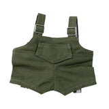 Maxbell 15cm 17cm Plush Doll Clothes Doll Pants Overall Cute DIY Photo Props Fashion green