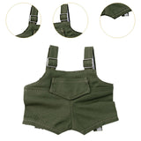Maxbell 15cm 17cm Plush Doll Clothes Doll Pants Overall Cute DIY Photo Props Fashion green