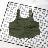 Maxbell 15cm 17cm Plush Doll Clothes Doll Pants Overall Cute DIY Photo Props Fashion green