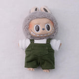 Maxbell 15cm 17cm Plush Doll Clothes Doll Pants Overall Cute DIY Photo Props Fashion green