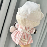 Maxbell Plush Doll Clothes for 20cm Soft Photo Props Doll Clothing Doll Nurse Outfit Pink