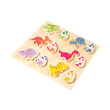 Maxbell Wood Puzzles for Toddlers 1-3 Boards Toys Dinosaur Matching Puzzles