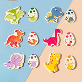 Maxbell Wood Puzzles for Toddlers 1-3 Boards Toys Dinosaur Matching Puzzles