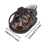 Maxbell Doll Accessory Shoes Handmade Pendant Doll Accessories Doll Square Toe Shoes