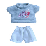 Maxbell Plush Doll Clothes for 15cm 17cm Doll Dress up DIY Soft Doll Sportswear Suit Popcorn