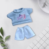 Maxbell Plush Doll Clothes for 15cm 17cm Doll Dress up DIY Soft Doll Sportswear Suit Popcorn