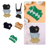 Maxbell Plush Doll Clothes Set Doll Outifit Soft Doll Accessories for 15cm 17cm Doll Administrative