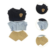 Maxbell Plush Doll Clothes Set Doll Outifit Soft Doll Accessories for 15cm 17cm Doll Administrative