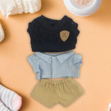 Maxbell Plush Doll Clothes Set Doll Outifit Soft Doll Accessories for 15cm 17cm Doll Administrative