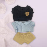 Maxbell Plush Doll Clothes Set Doll Outifit Soft Doll Accessories for 15cm 17cm Doll Administrative