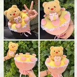 Maxbell Plush Bear Bouquet Cartoon Home Decor Plush Figure Toy for Adults Teens Kids