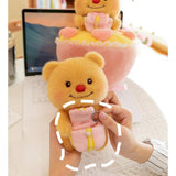 Maxbell Plush Bear Bouquet Cartoon Home Decor Plush Figure Toy for Adults Teens Kids