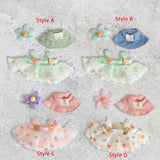 Maxbell 3x Dolls Dress with Hat Hair Accessories Handmade for 15-17cm Dolls Dress up