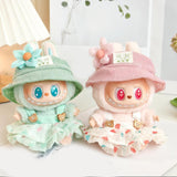 Maxbell 3x Dolls Dress with Hat Hair Accessories Handmade for 15-17cm Dolls Dress up