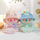 Maxbell 3x Dolls Dress with Hat Hair Accessories Handmade for 15-17cm Dolls Dress up