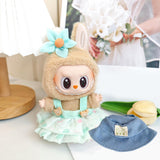 Maxbell 3x Dolls Dress with Hat Hair Accessories Handmade for 15-17cm Dolls Dress up