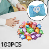 Maxbell 100 Pieces Luminous Mini Turtles Gift Funny Toy for Party Office Indoor resin single  bag