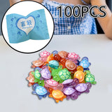 Maxbell 100 Pieces Luminous Mini Turtles Gift Funny Toy for Party Office Indoor resin single  bag