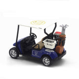 Maxbell Mini Golfcart Model Toy Golfcart Sculpture Ornament for Cake Toppers Gifts Blue