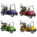 Maxbell Mini Golfcart Model Toy Golfcart Sculpture Ornament for Cake Toppers Gifts Blue