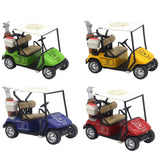 Maxbell Mini Golfcart Model Toy Golfcart Sculpture Ornament for Cake Toppers Gifts Blue