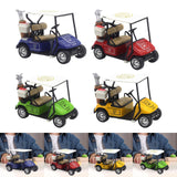 Maxbell Mini Golfcart Model Toy Golfcart Sculpture Ornament for Cake Toppers Gifts Blue