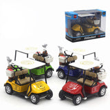 Maxbell Mini Golfcart Model Toy Golfcart Sculpture Ornament for Cake Toppers Gifts Blue