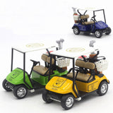 Maxbell Mini Golfcart Model Toy Golfcart Sculpture Ornament for Cake Toppers Gifts Blue