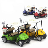 Maxbell Mini Golfcart Model Toy Golfcart Sculpture Ornament for Cake Toppers Gifts Blue