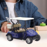 Maxbell Mini Golfcart Model Toy Golfcart Sculpture Ornament for Cake Toppers Gifts Blue