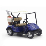 Maxbell Mini Golfcart Model Toy Golfcart Sculpture Ornament for Cake Toppers Gifts Blue