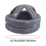 Thick Soft Protective Hat Anti Collision Breathable for Seniors Older Adults Gray