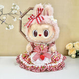 Maxbell Dolls Dress Headband Suit with Bow Brooch Costume for 38cm Dolls Girls Dolls