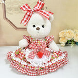 Maxbell Dolls Dress Headband Suit with Bow Brooch Costume for 38cm Dolls Girls Dolls