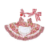 Maxbell Dolls Dress Headband Suit with Bow Brooch Costume for 38cm Dolls Girls Dolls