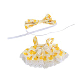 Maxbell 20cm Miniature Doll Clothes Girl Doll Outfits for 20cm Pendant Doll Kids Toy Yellow