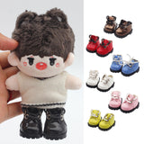 Maxbell Plush Doll Shoes Soft Photo Props Stylish DIY Doll Accessories for 15cm Doll Pink