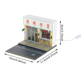 Maxbell 1/64 Model Car Display Scene Ornaments for Thanksgiving Ornament Living Room Ice house