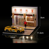 Maxbell 1/64 Model Car Display Scene Ornaments for Thanksgiving Ornament Living Room Ice house