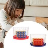 Maxbell Four in A Row Interactive Strategy Game for Coffee Table Game Gift Gathering Red