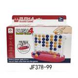 Maxbell Four in A Row Interactive Strategy Game for Coffee Table Game Gift Gathering Red