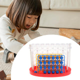 Maxbell Four in A Row Interactive Strategy Game for Coffee Table Game Gift Gathering Red