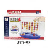 Maxbell Four in A Row Interactive Strategy Game for Coffee Table Game Gift Gathering Blue