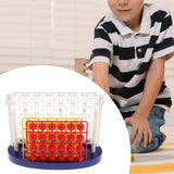 Maxbell Four in A Row Interactive Strategy Game for Coffee Table Game Gift Gathering Blue