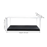 Maxbell 2xAcrylic Display Case Model Car Showcase for 1/43 Vehicle Souvenirs Cosmetics