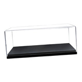 Maxbell 2xAcrylic Display Case Model Car Showcase for 1/43 Vehicle Souvenirs Cosmetics