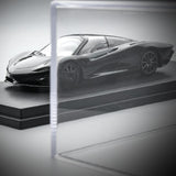 Maxbell 2xAcrylic Display Case Model Car Showcase for 1/43 Vehicle Souvenirs Cosmetics