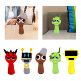 Maxbell Sprunki Plush Toy Cute Stuffed Toy for Kids Adults Valentines Day Boys Girls Red