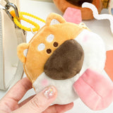 Maxbell 2x Plush Dog Keychain Cute Birthday Gift Decoration Pockets Purse